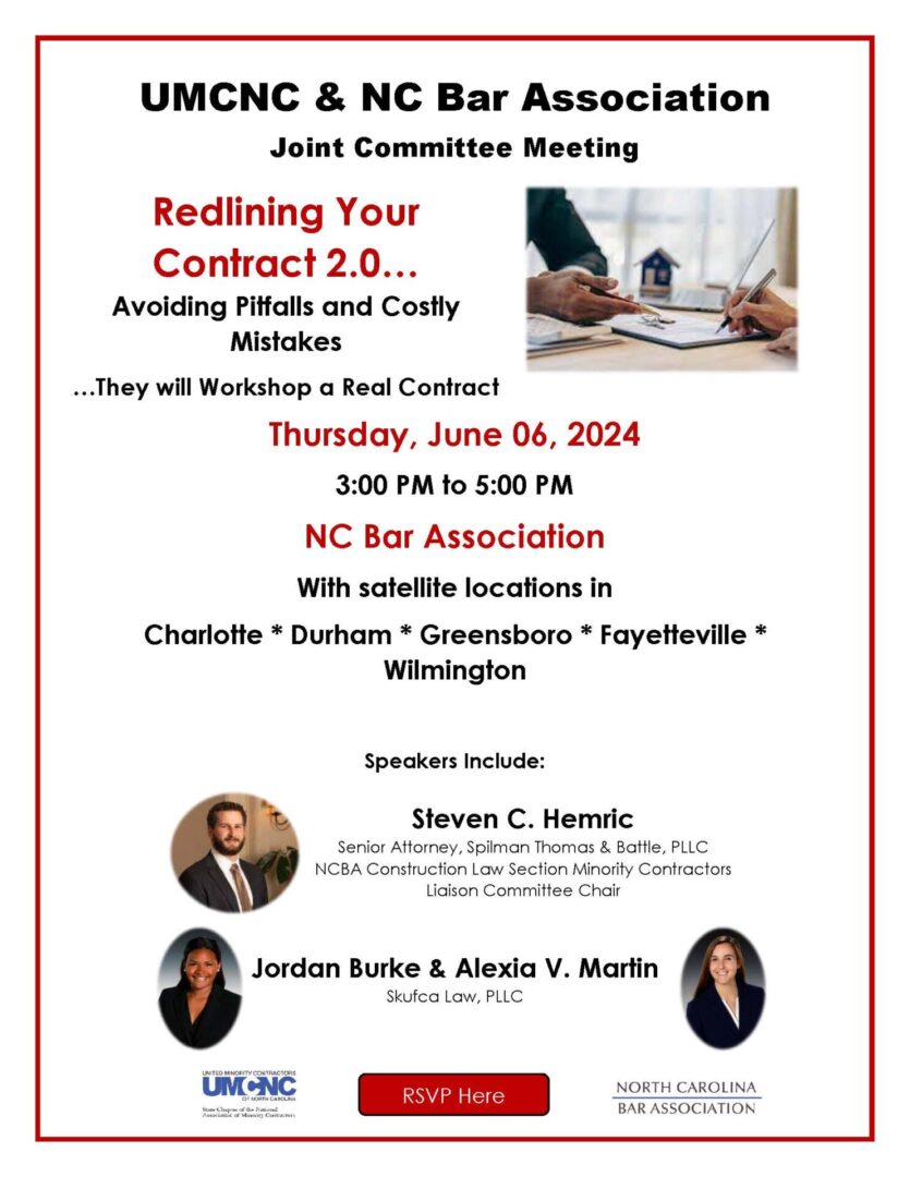 UMCNC and NC Bar Association joint committee meeting.